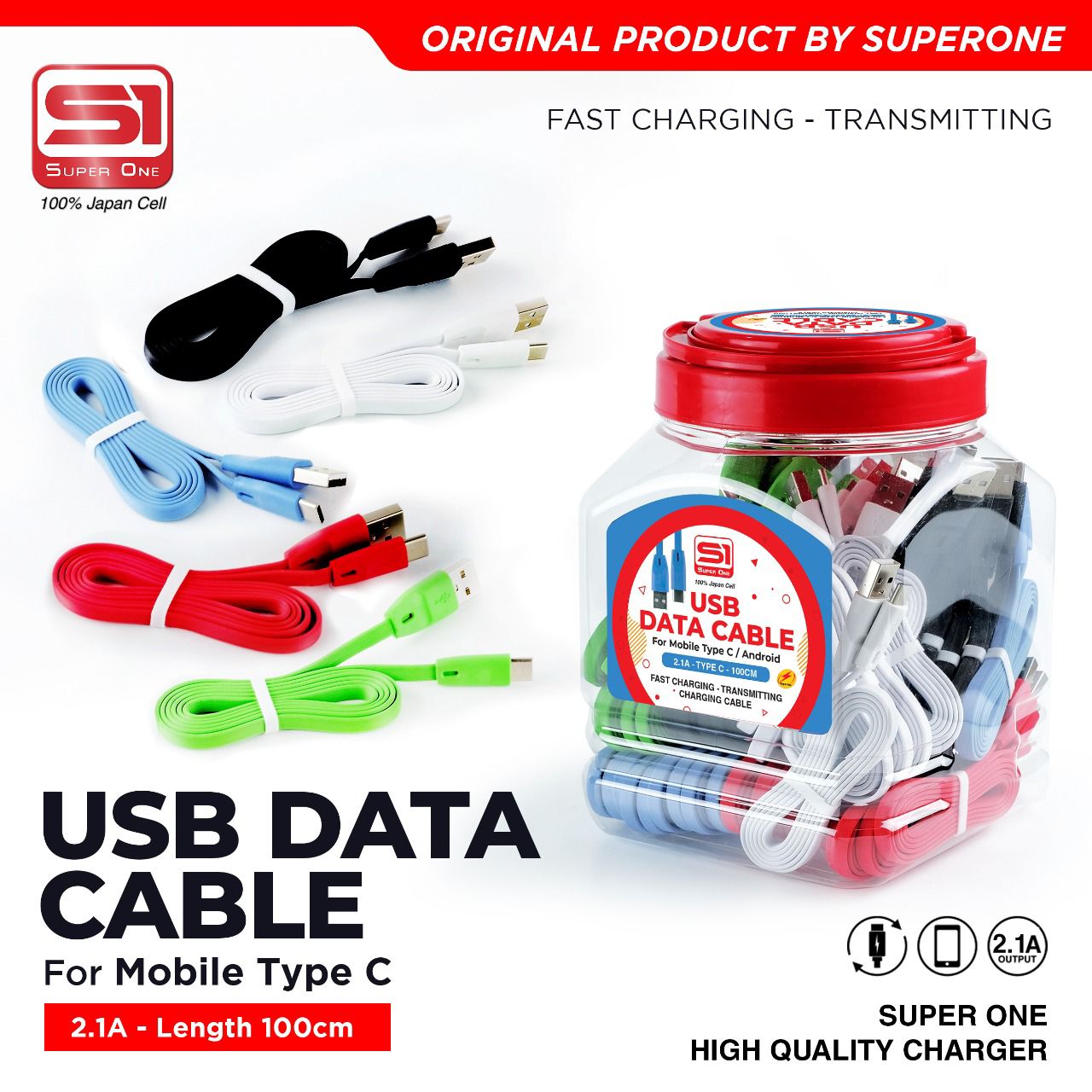  KABEL DATA SUPER ONE TYPE C (1 TOPLES 50)